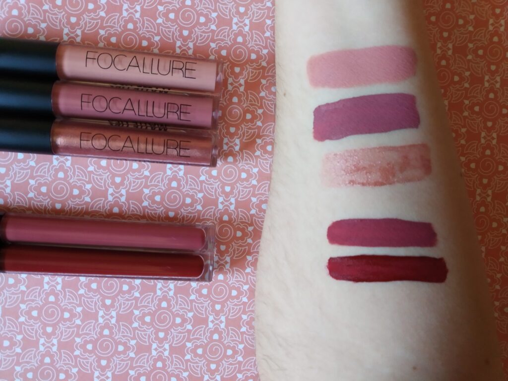 Focallure - Pintalabios mates swatches