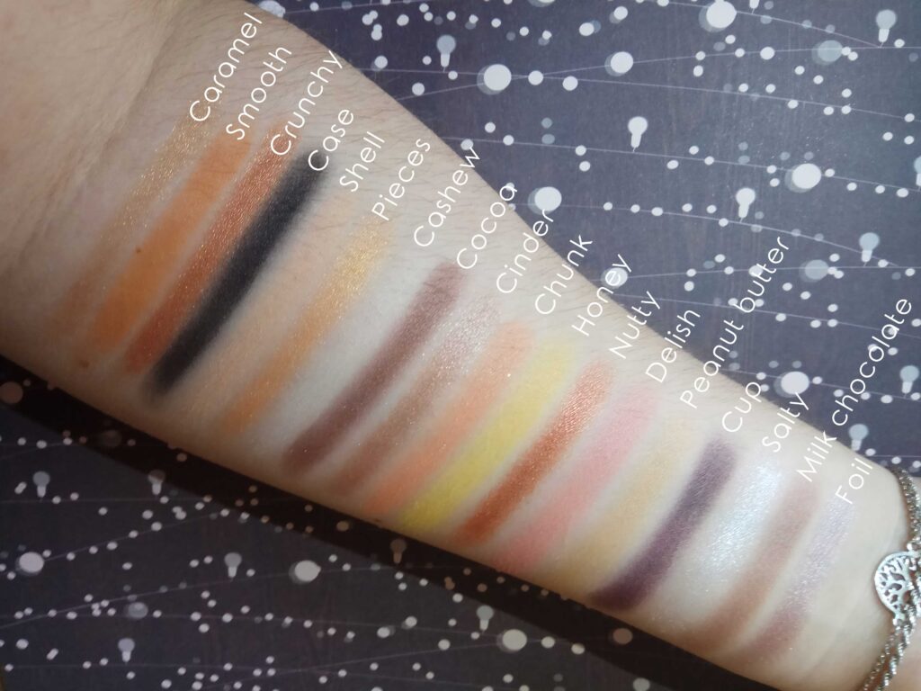 I Heart Revolution - Chocolate Heart peanut butter cup swatches