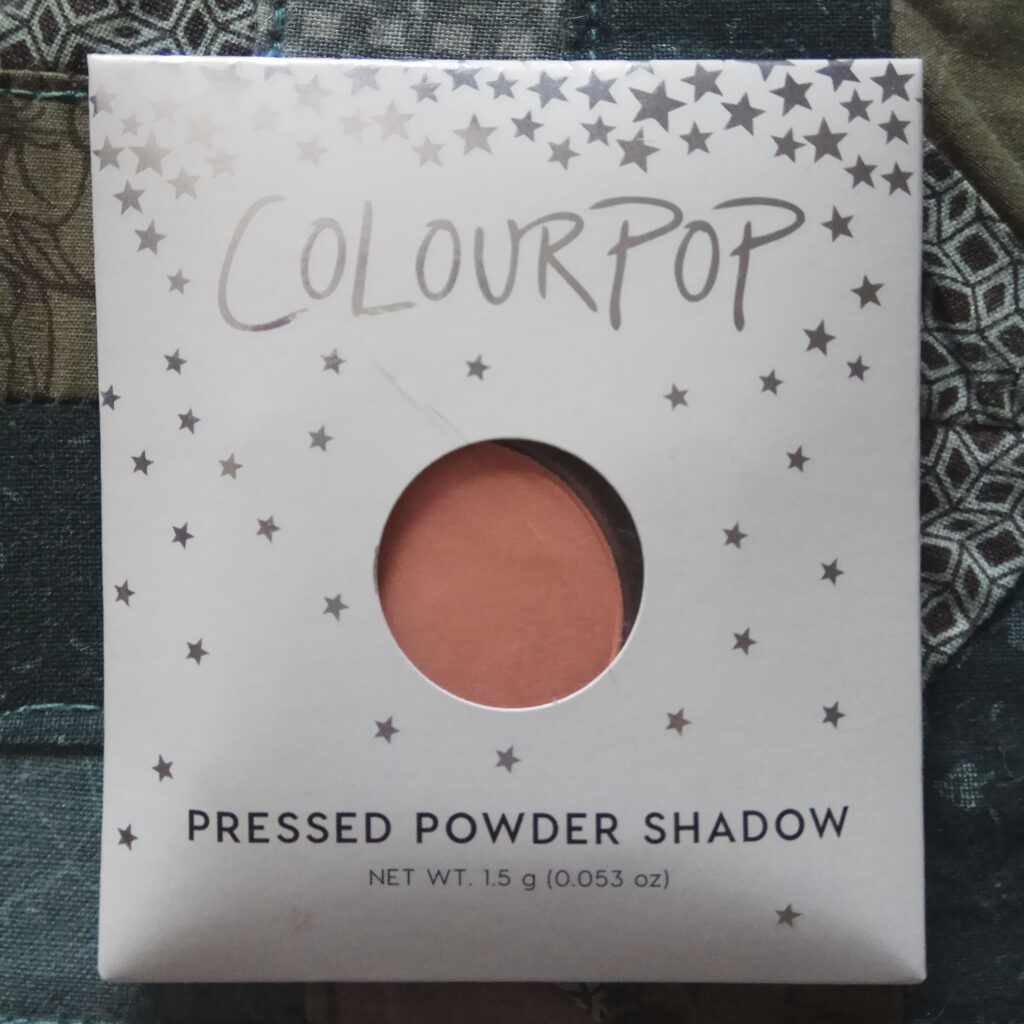 Colourpop eyeshadow lay low
