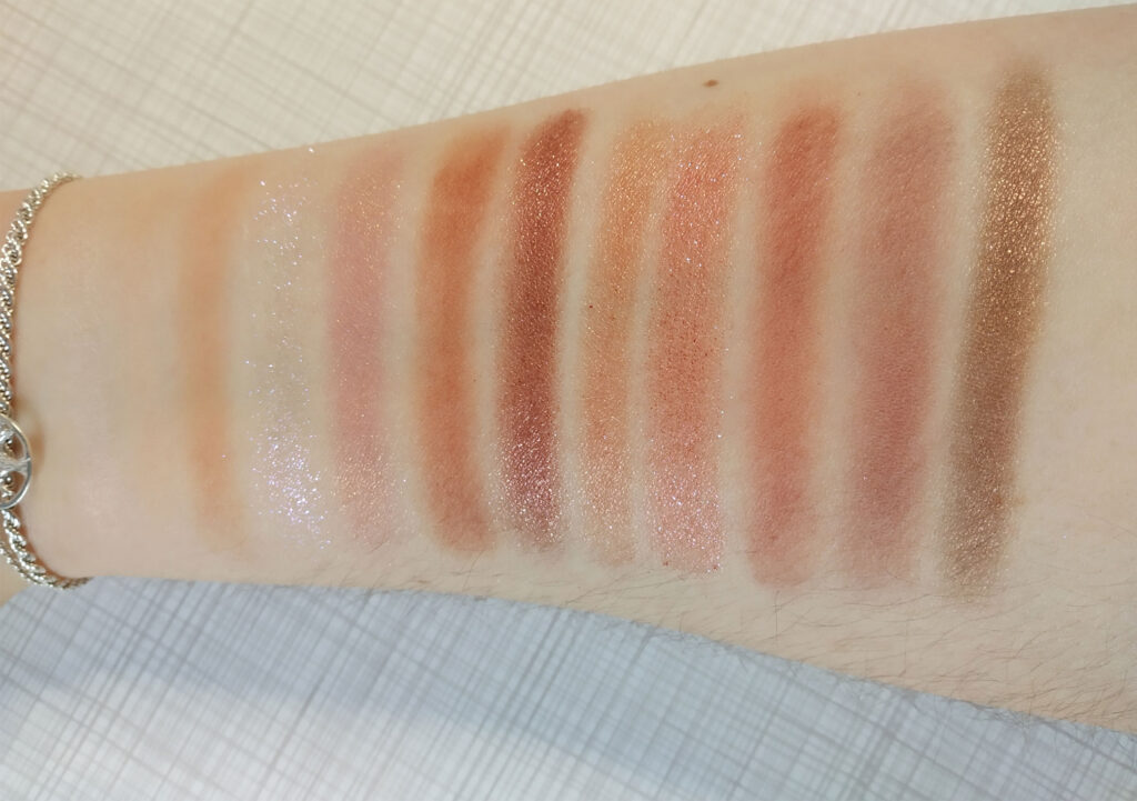 Focallure - Sunset swatches