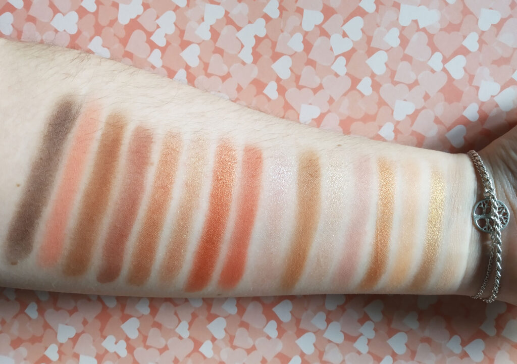 Imagic - Paleta rosa de sombras swatches