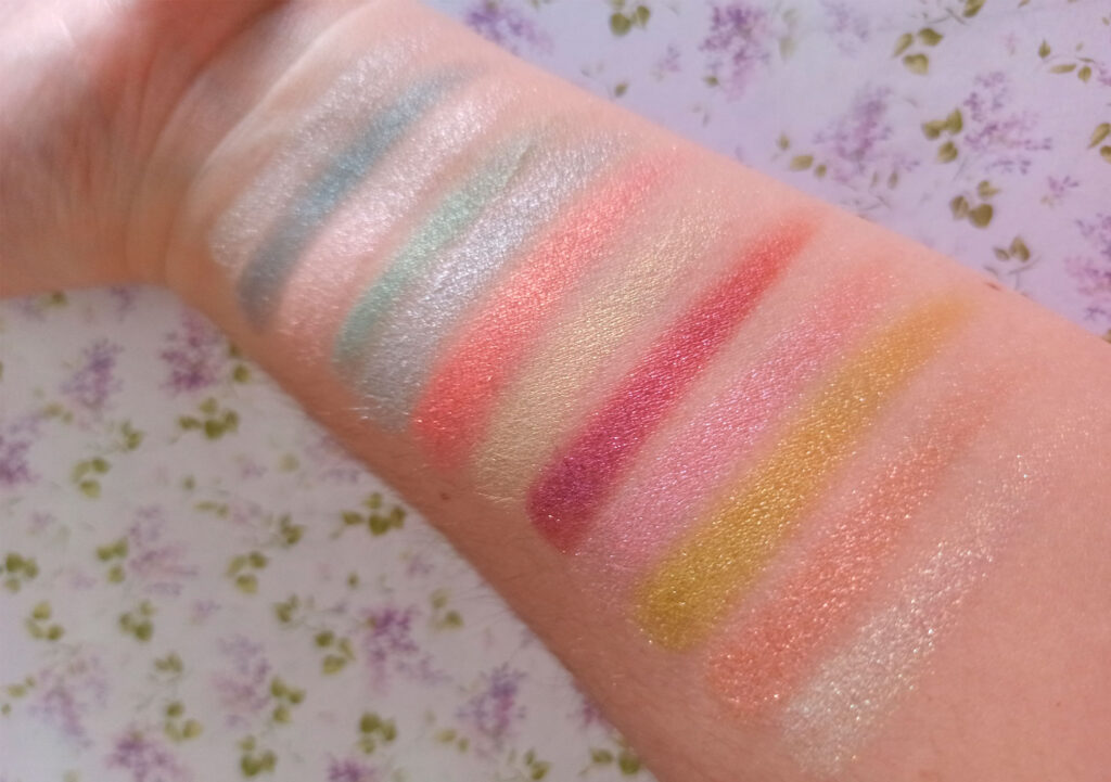 XX Revolution - Amethyst paleta de sombras swatches