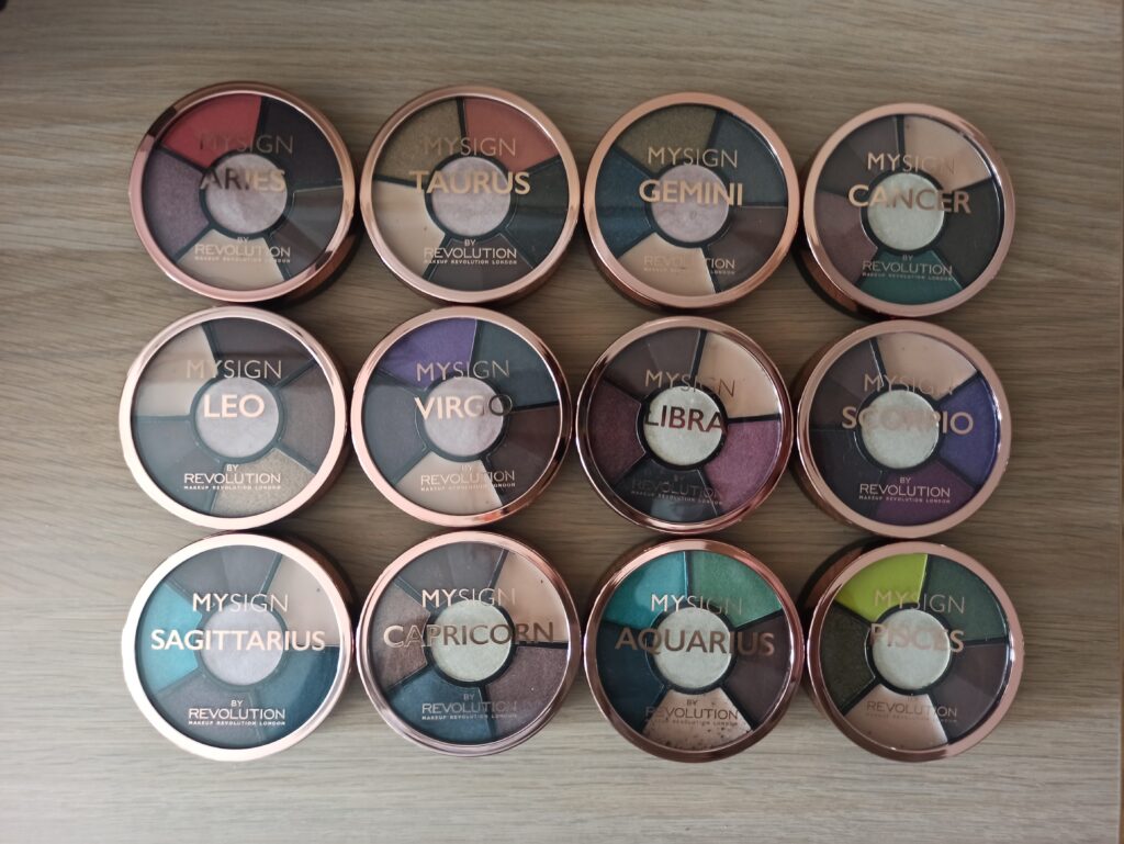 Makeup Revolution - Paletas de sombras My Sign zodiaco