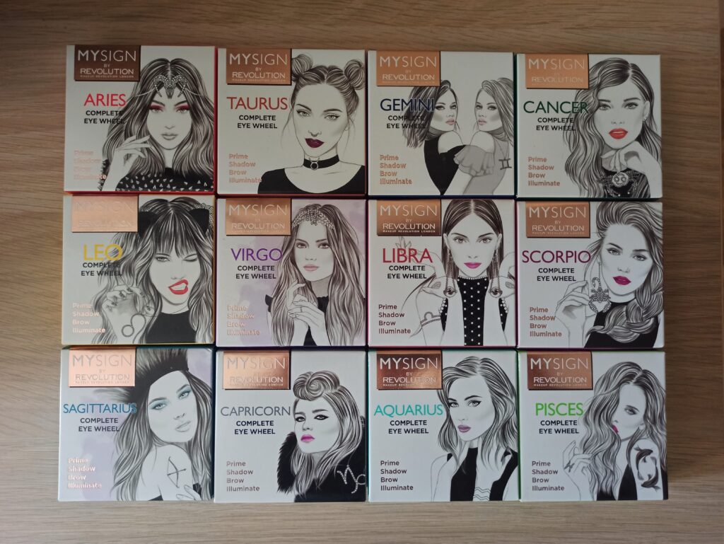Makeup Revolution - Paletas de sombras My Sign zodiaco cajas