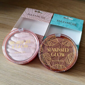 Max and More iluminador y bronceador para cuerpo y cara envases