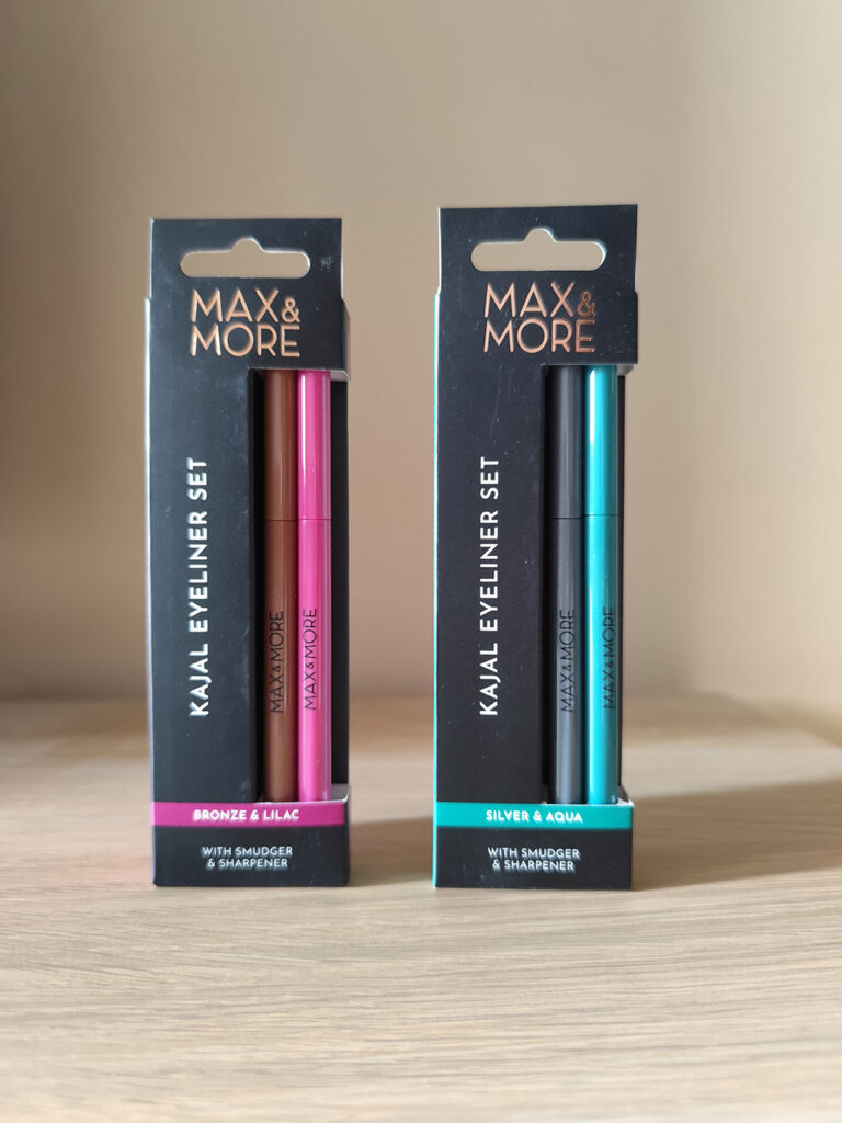 Action maquillaje Max and More 2025 delineadores dobles Kajal