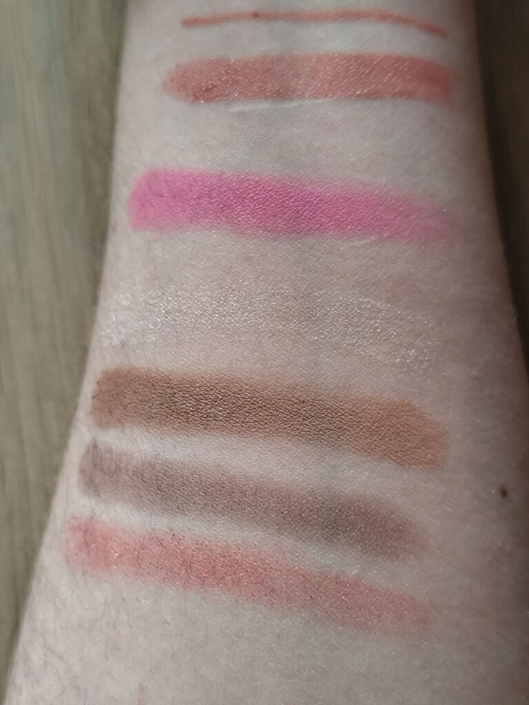 Sence - Perfectly Nude Kit swatches paleta de sombras