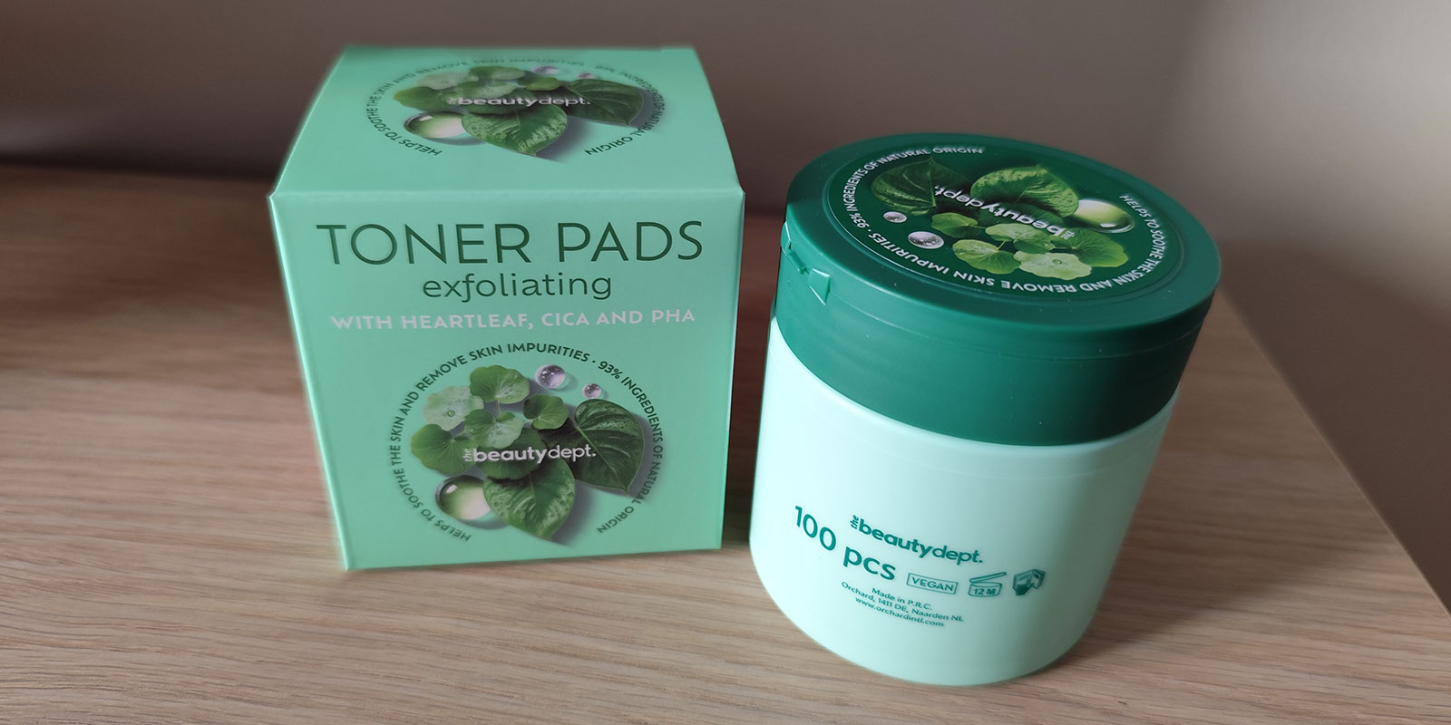 The Beauty Dept - Discos tónico exfoliantes cica