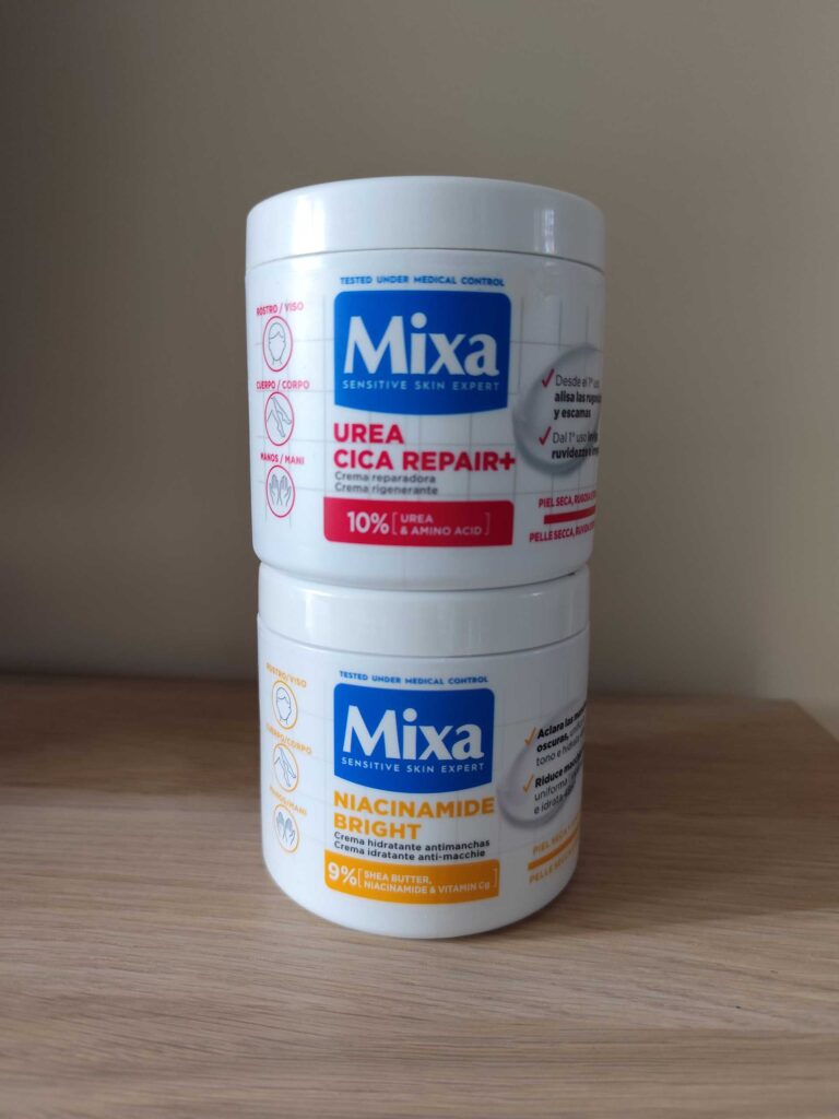 Mixa - Cremas Cica Urea Repair y Niacinamide Bright