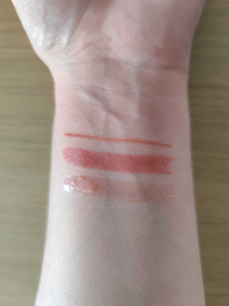 Sence - Blushing Pink Lip Combo Kit swatches