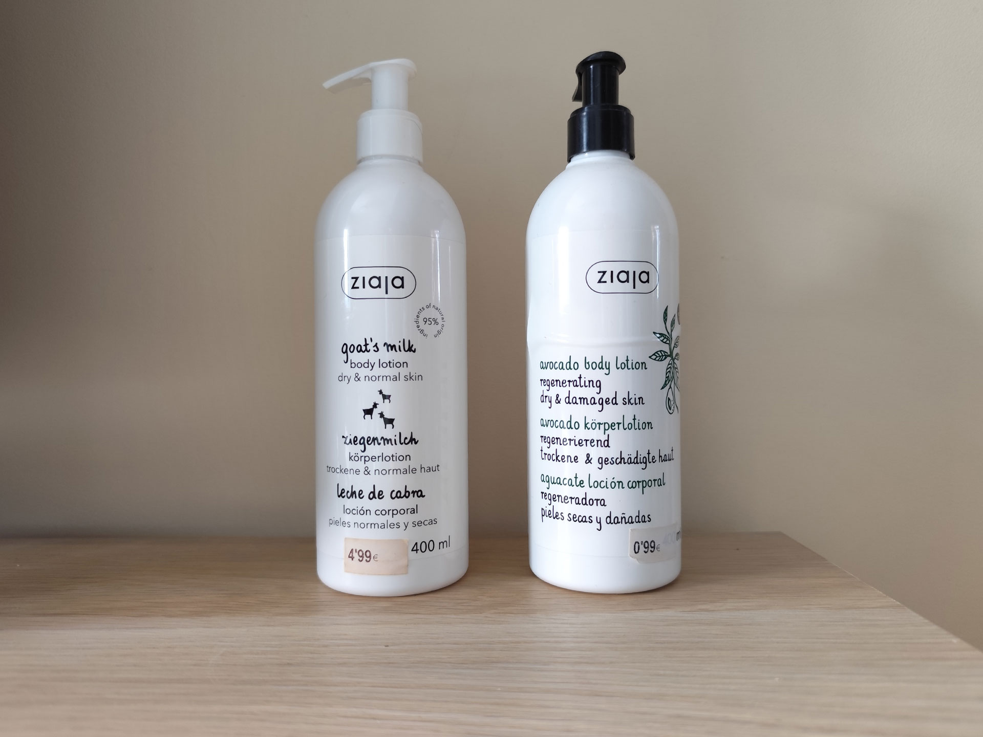 Ziaja - Loción corporal regeneradora y leche de cabra